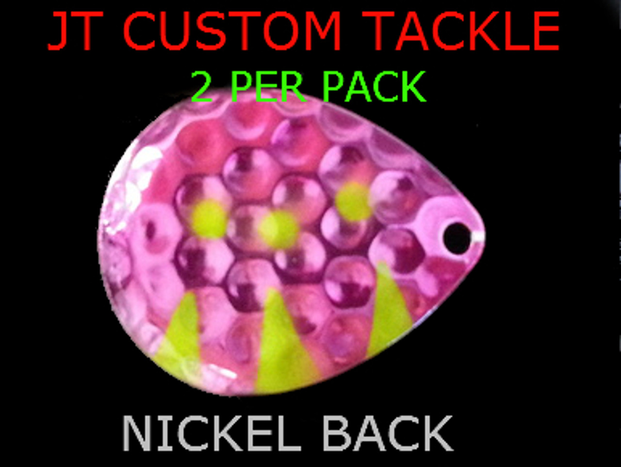 JT Spinner Blades deep cup COLORADO #6 FUSCHIA DRAGON (132