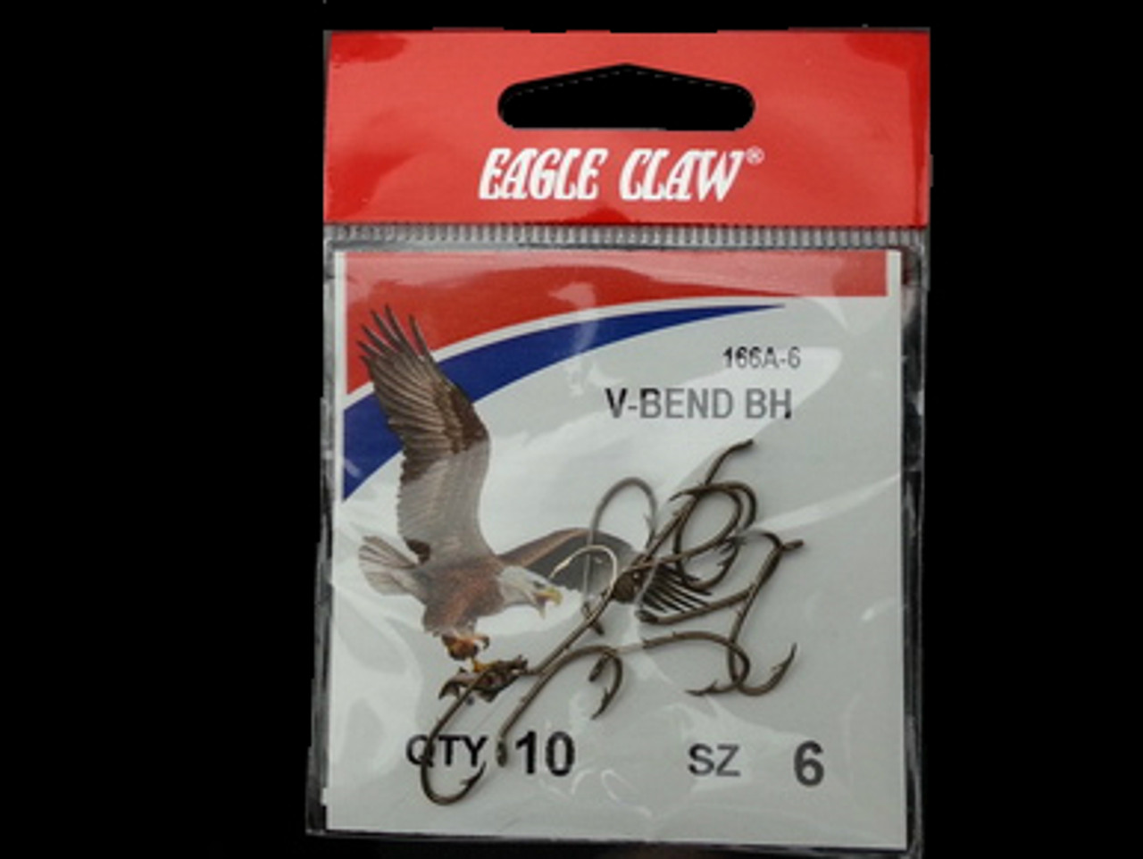 EAGLE CLAW 166A PRO-V BAITHOLDER HOOKS great for walleye rigs, lindy spinner rigs huge walleye