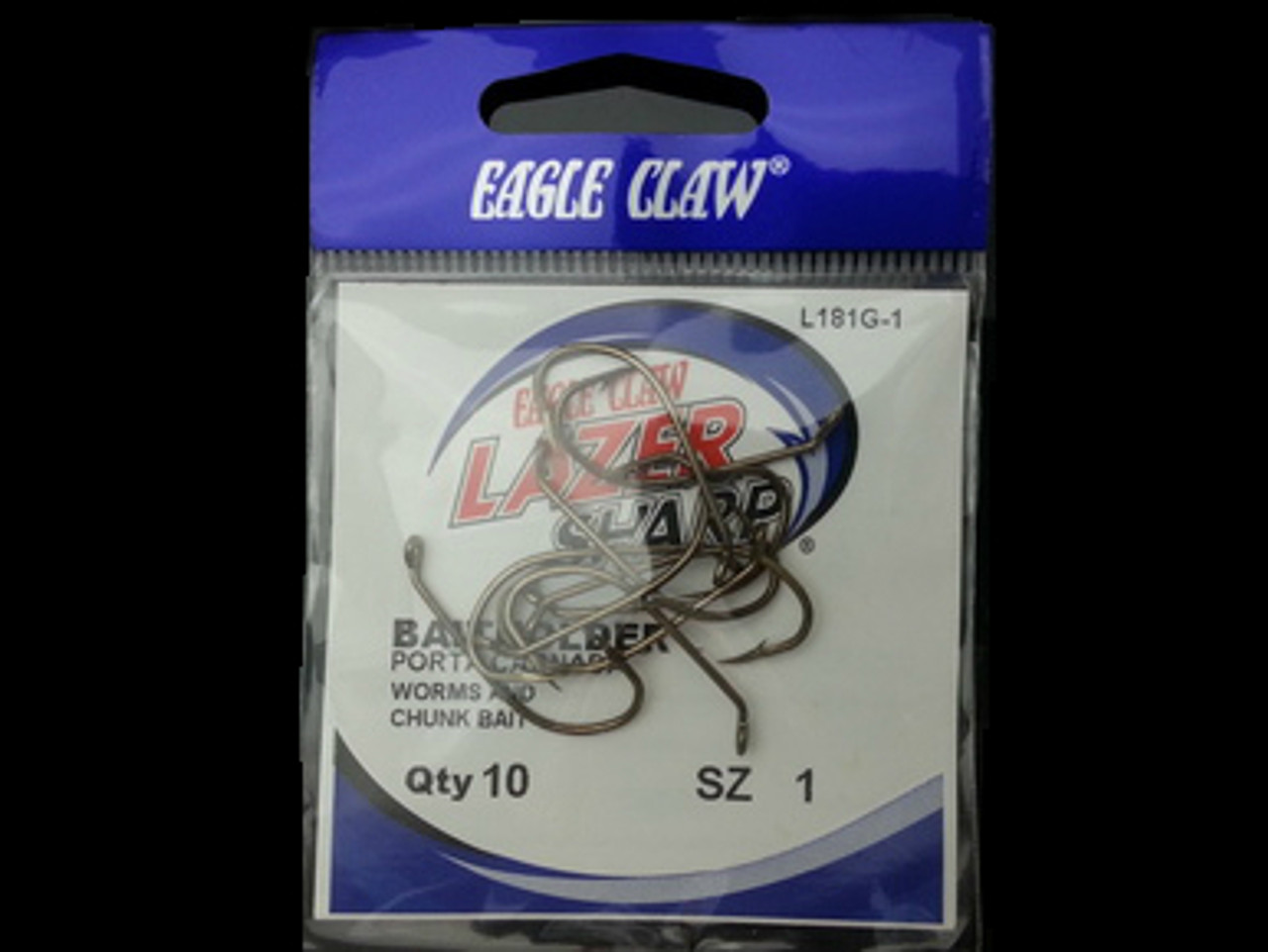 EAGLE CLAW L181 LAZER BAITHOLDER HOOKS 10/pk- BRONZE #1