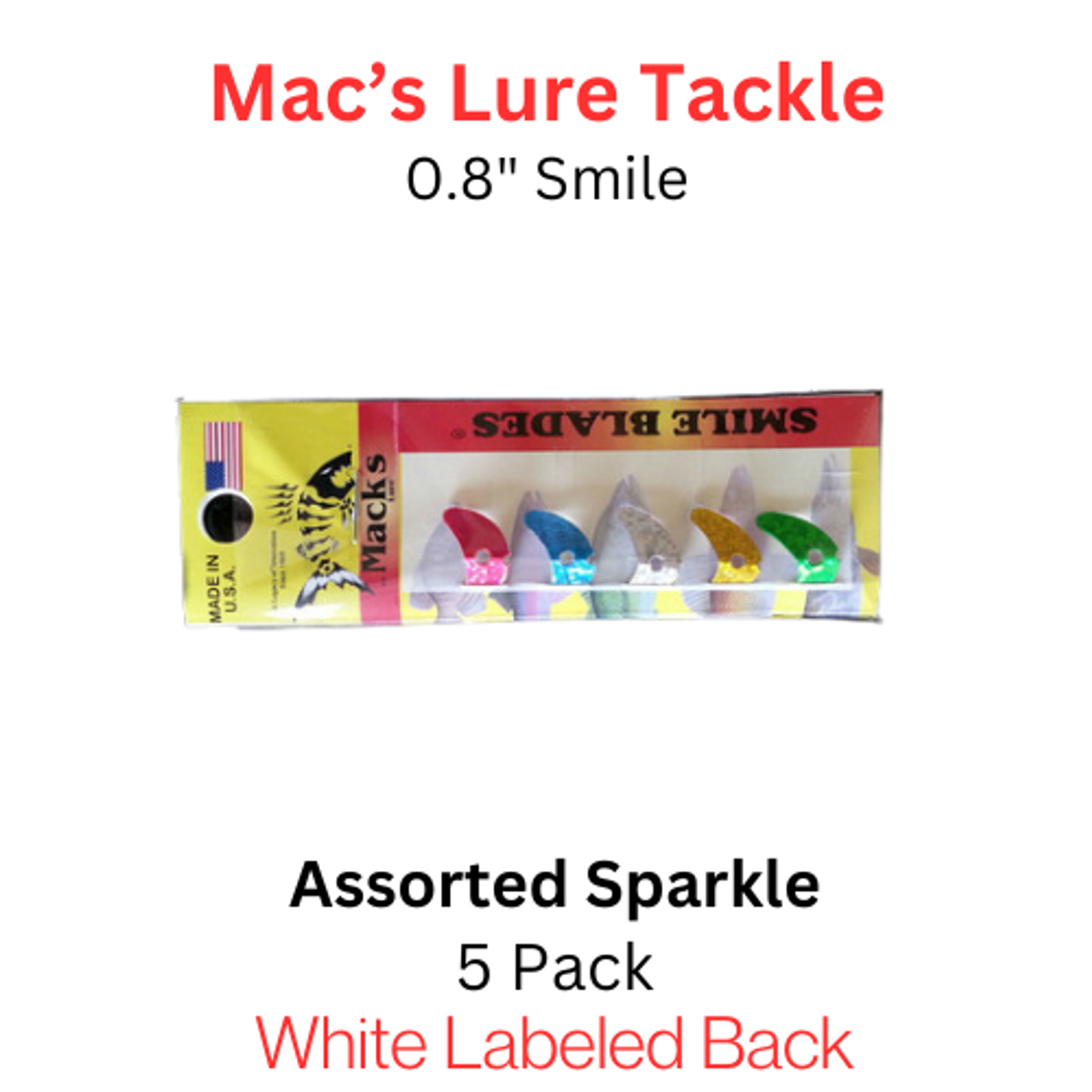 Macks Smile Blade .8" ASSORTED SPARKLE