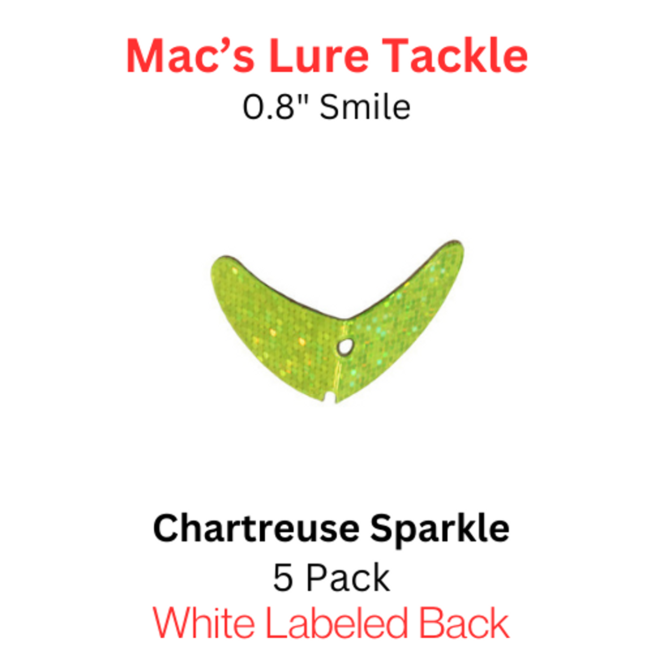 Macks Smile Blade .8" CHARTREUSE SPARKLE
