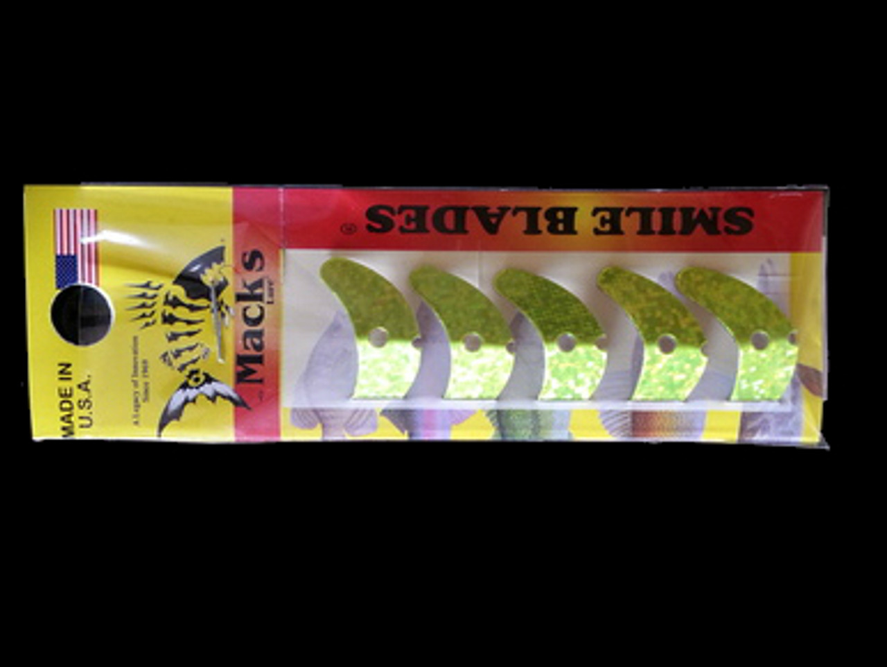 Macks Smile Blade Fly - Chartreuse Scale Blades/Chartreuse & Black 2