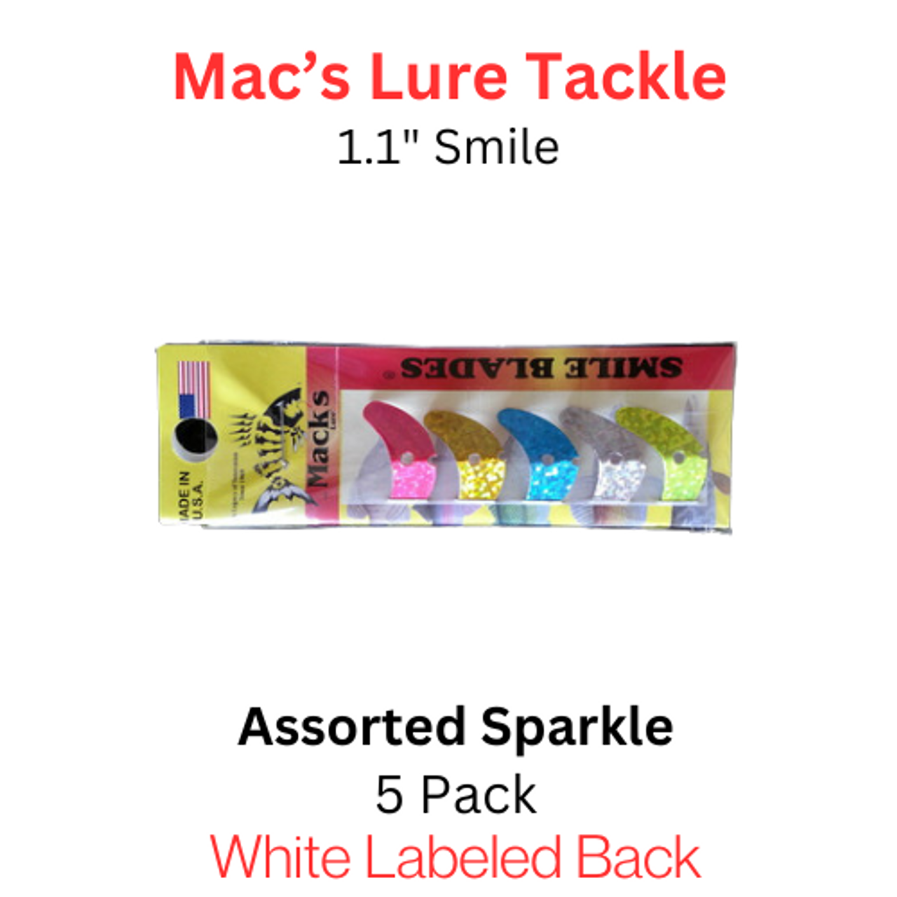 Macks Smile Blade 1.1" ASSORTED SPARKLE