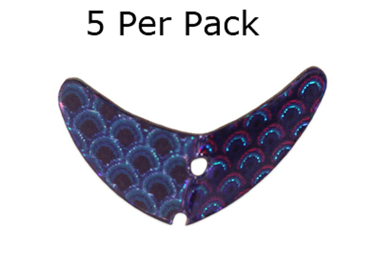 Macks Smile Blade 1.5"Purple Scale for walleye harnesses