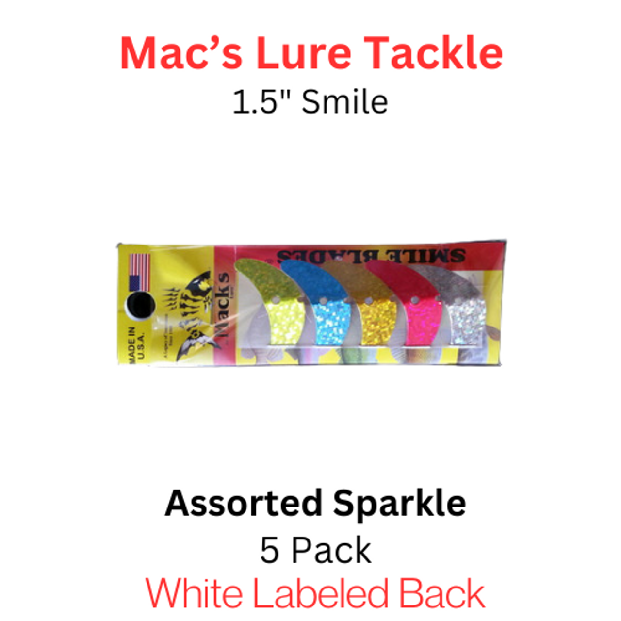 Macks Smile Blade 1.5" ASSORTED SPARKLE