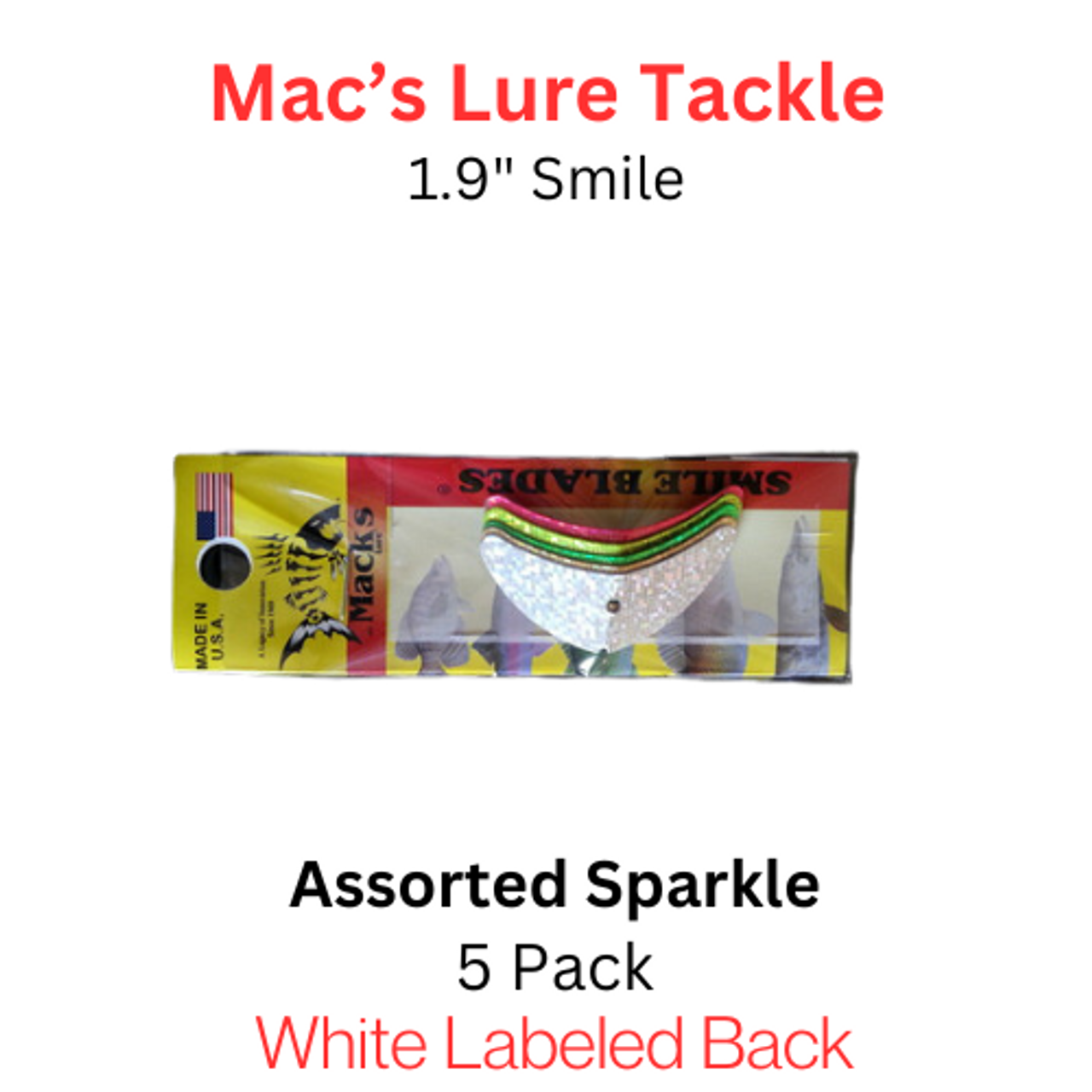 Macks Smile Blade 1.9" ASSORTED SPARKLE