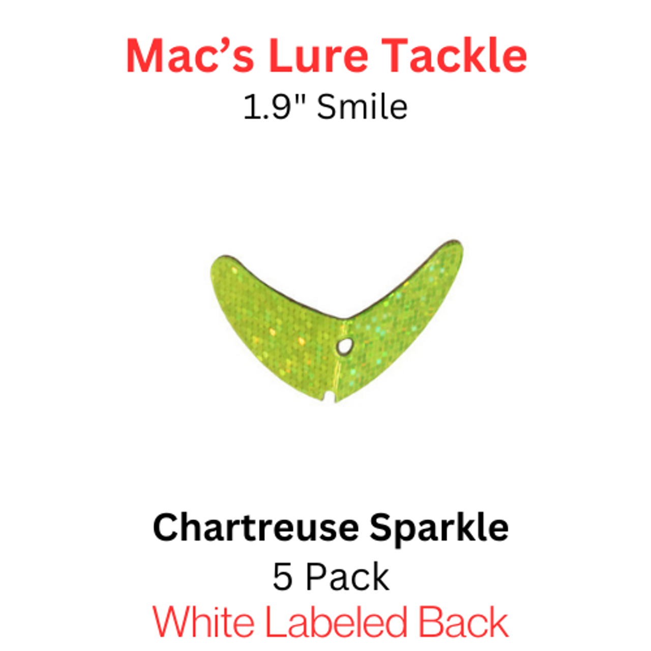 Macks Smile Blade 1.9" CHARTREUSE SPARKLE