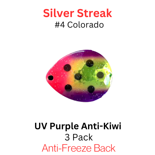 Silver Streak Blades Colorado #4 UV Purple Anti Kiwi