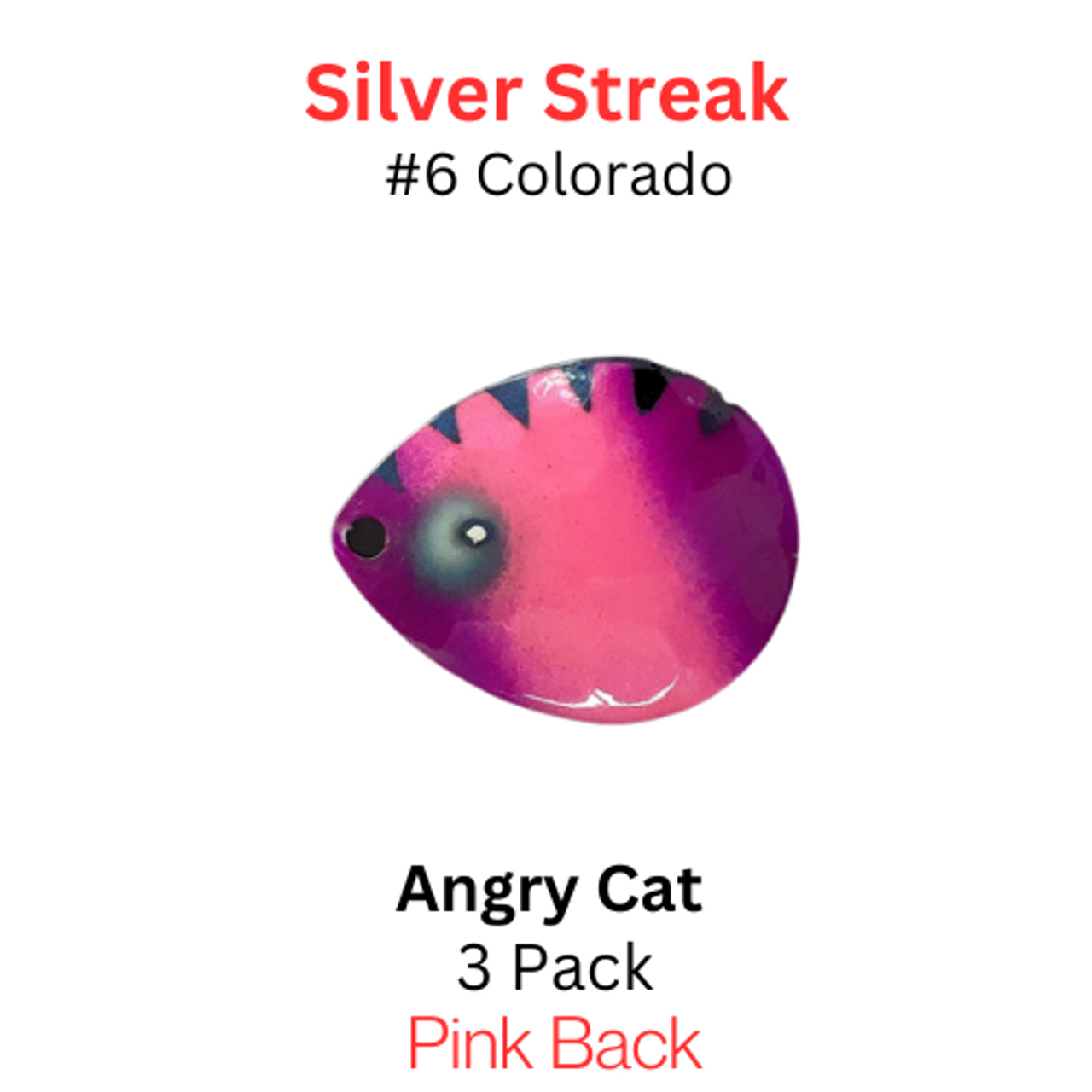 Silver Streak Blades Colorado #6 UV Angry Cat Silver Streak Blades Colorado #6 UV Angry Cat