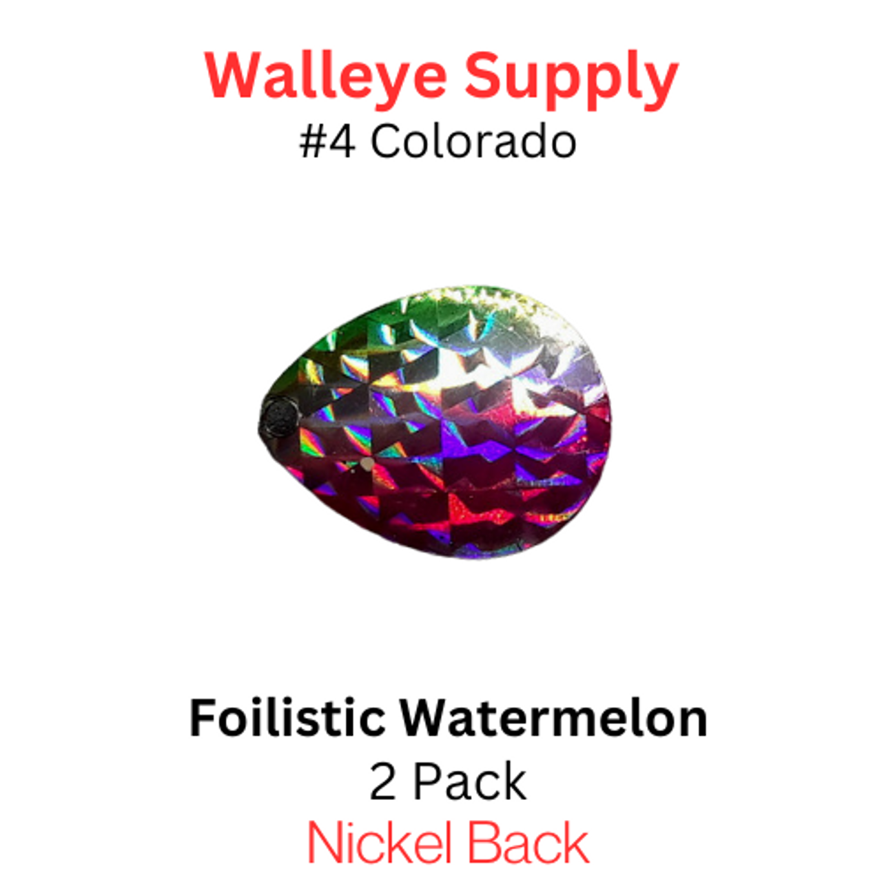 COLORADO SPINNER blades # 4 FOILISTIC WATERMELON
