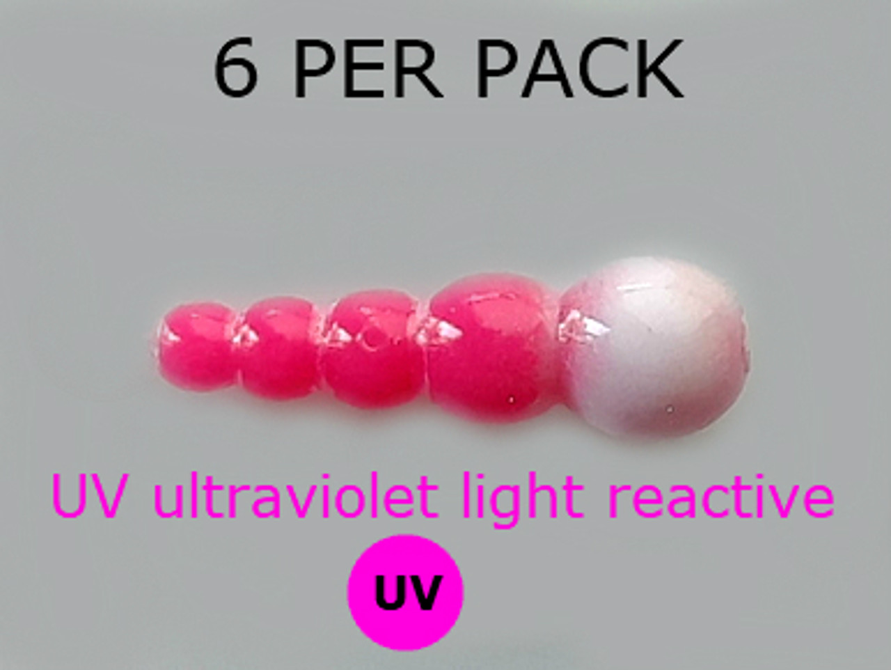 UV REACTIVE STACK BEADS PINK/PURPLE