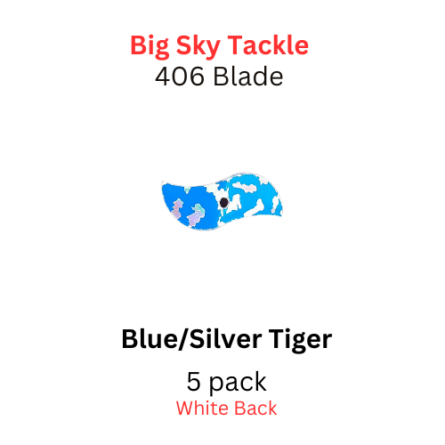 Mylar 406 spinner blades 6L-blue/silver