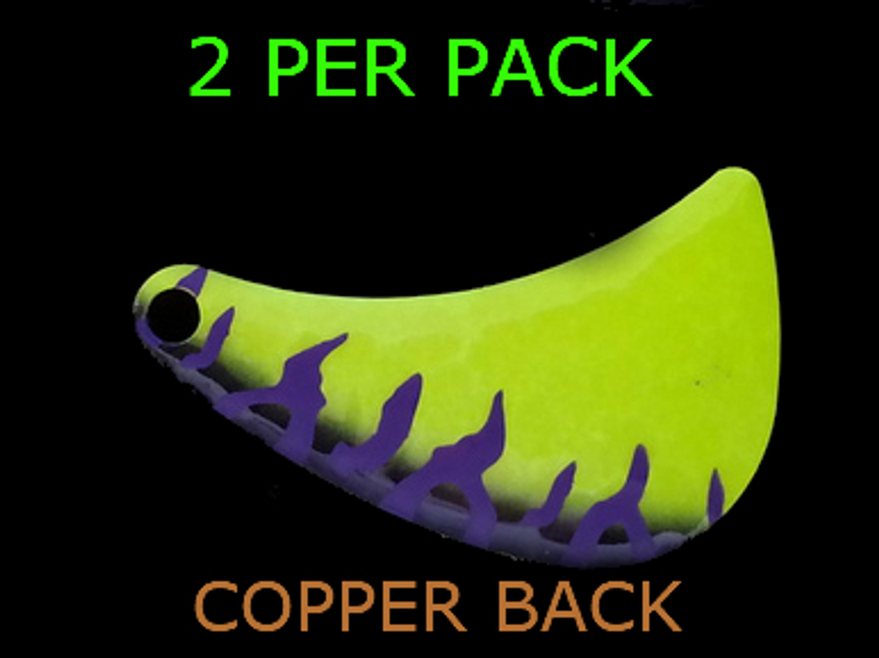 HATCHET spinner blades #5 Purple chart purple tiger