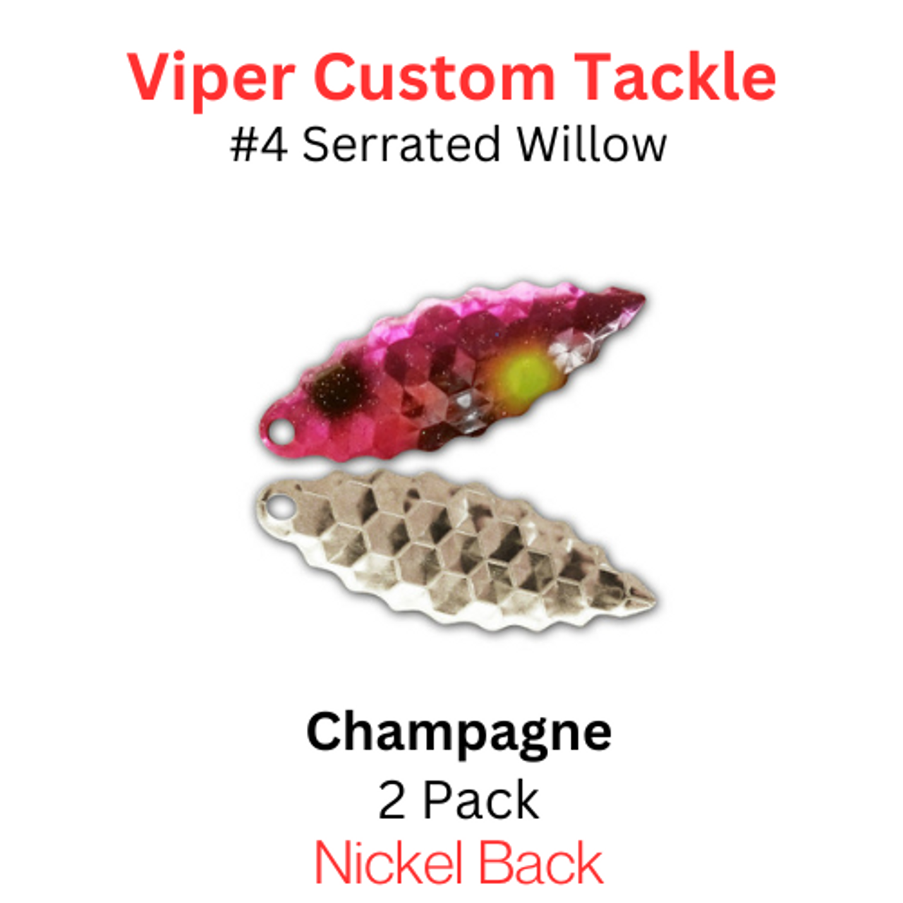 Viper Tackle Willow Blade size 4 Champagne
