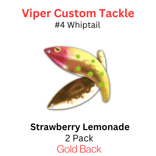 Viper Tackle Whiptail Blades #4 Strawberry Lemonade