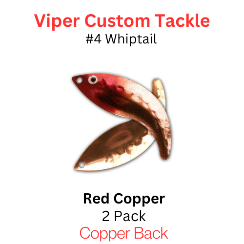 Viper Tackle Whiptail Blades #4 Red Copper