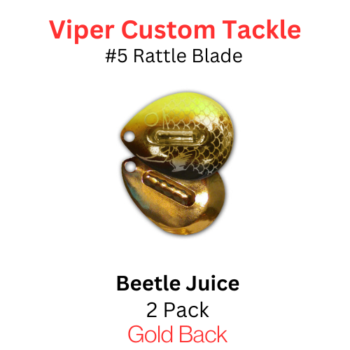 Viper Tackle Rattle Blades #5 Beetle Juice