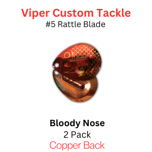Viper Tackle Rattle Blades #5 Bloody Nose