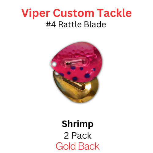 Viper Tackle Rattle Blades #4 Shrimp