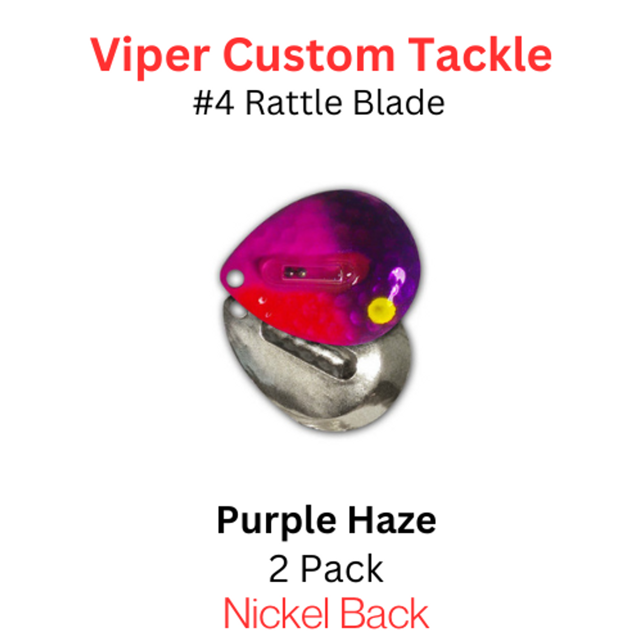 Viper Tackle Rattle Blades #4 Purple Haze