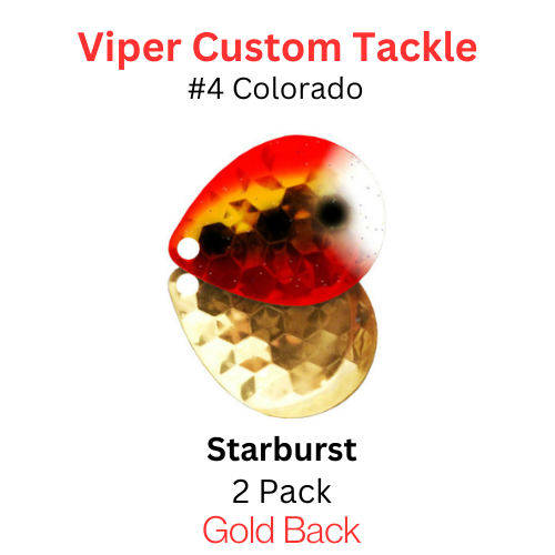 Viper Tackle Colorado Blades #4 SUNBURST