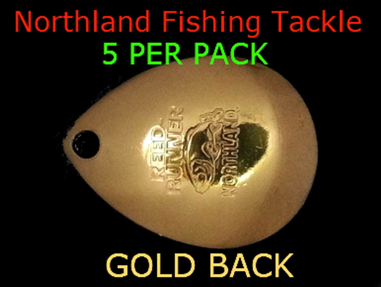 Northland Tackle COLORADO BLADES size 5 gold deep cup