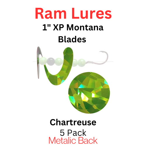Ram Lures 1" XP CHARTREUS Montana blade