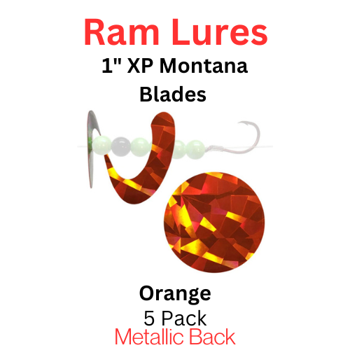 Ram Lures 1" XP ORANGE Montana blade