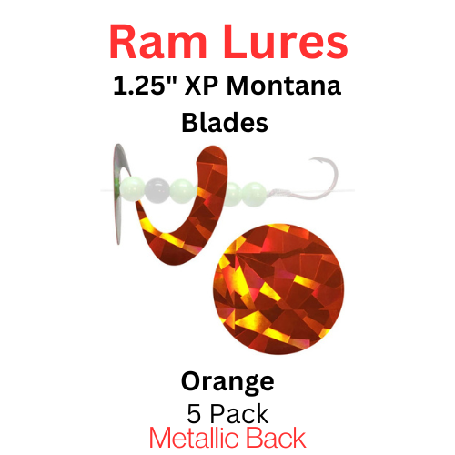 Ram Lures 1.25" XP ORANGE Montana blade