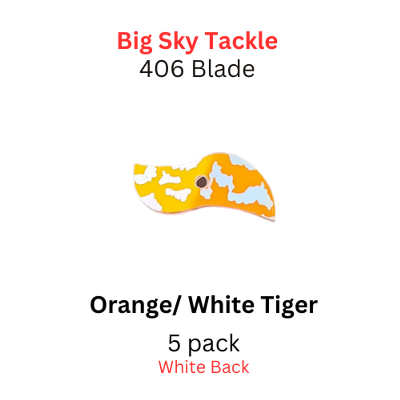 Orange with Silver Tiger 406 Blade