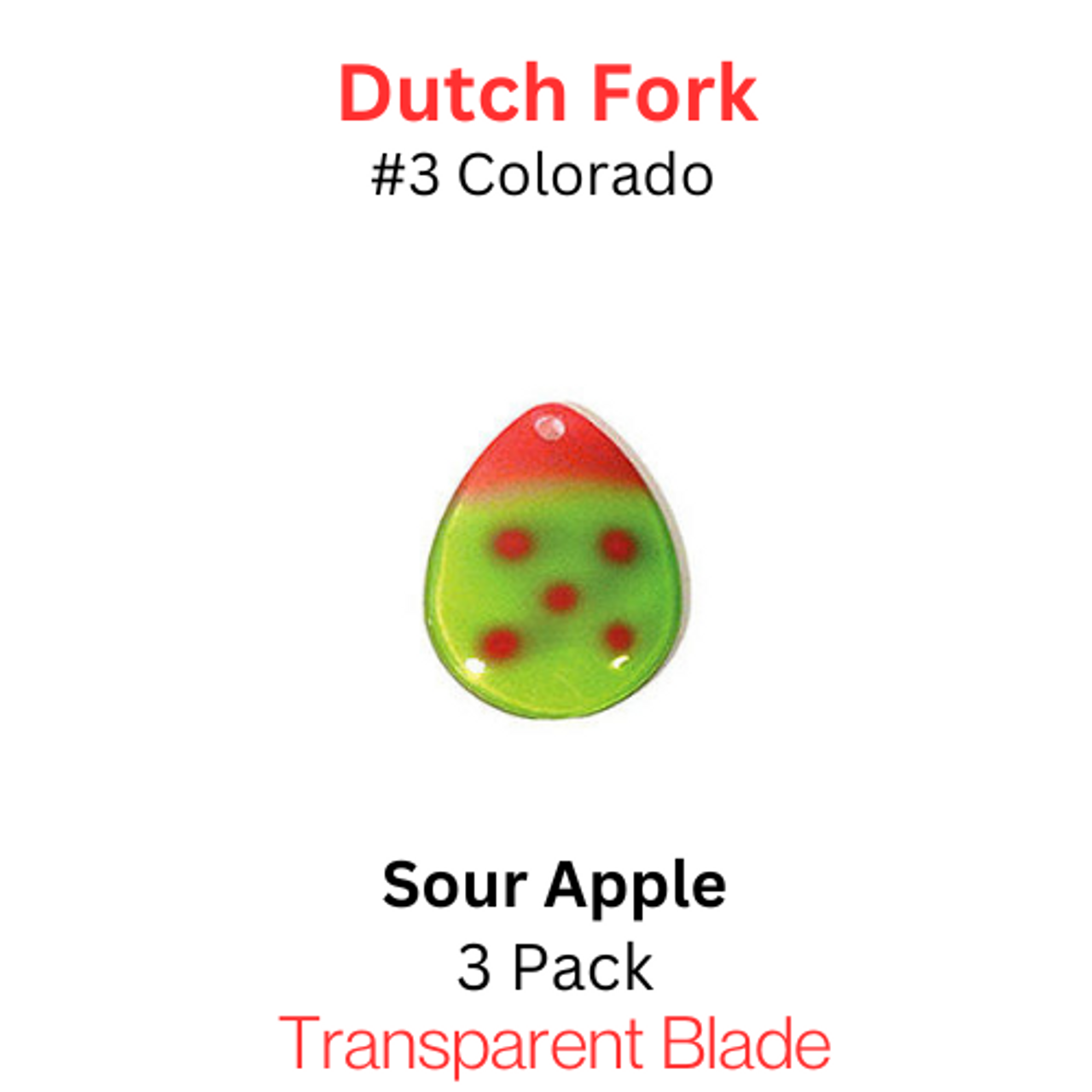 DUTCH FORK ghost blade #3 Colorado SOUR APPLE