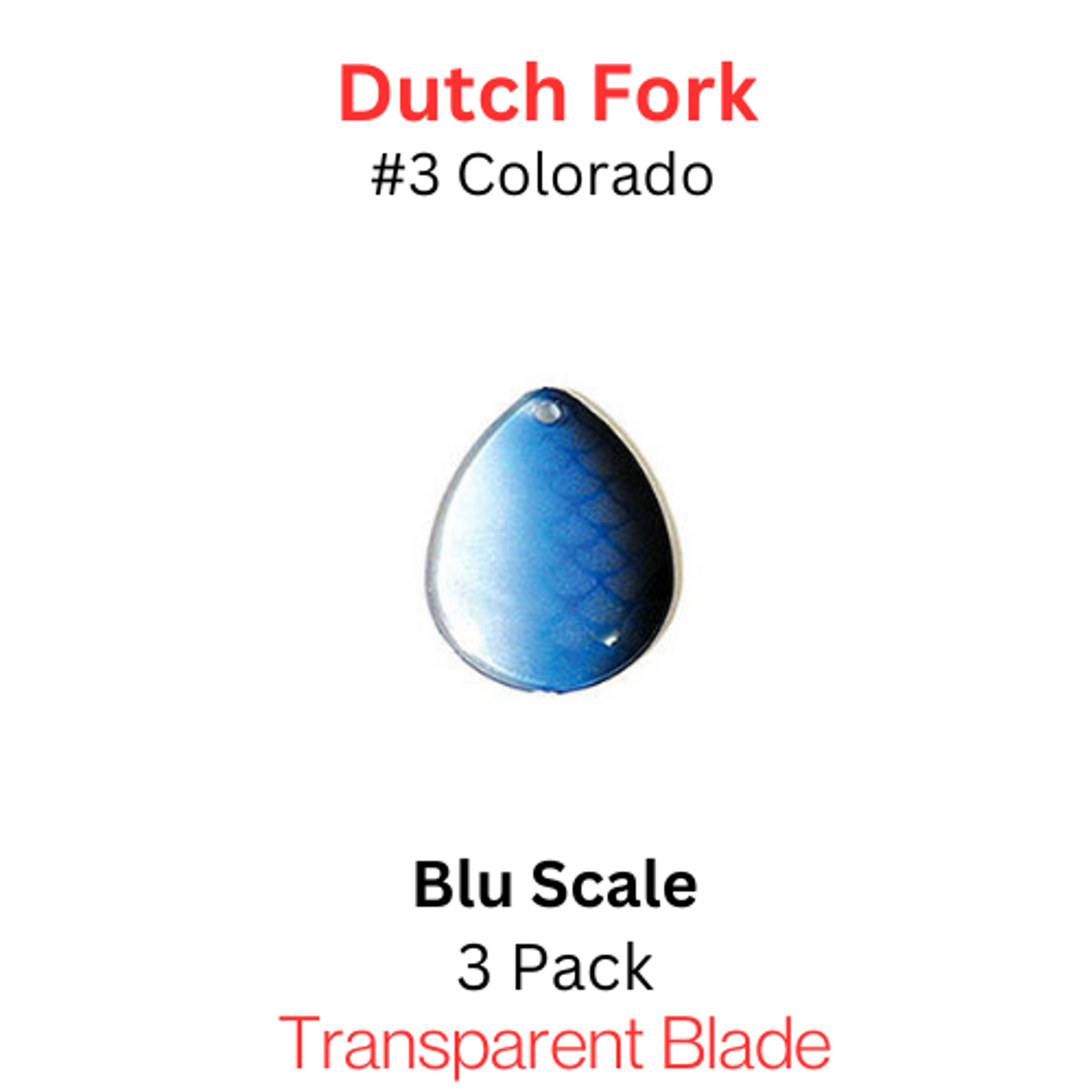 DUTCH FORK ghost blade #3 Colorado BLU SCALE