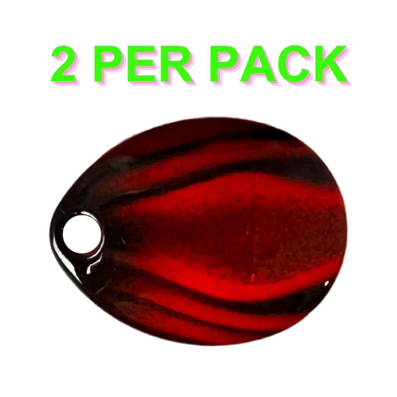 TOURNAMENT SERIES: #1.5 Colorado FISH TAIL BLADE orange/black  with and orange back 