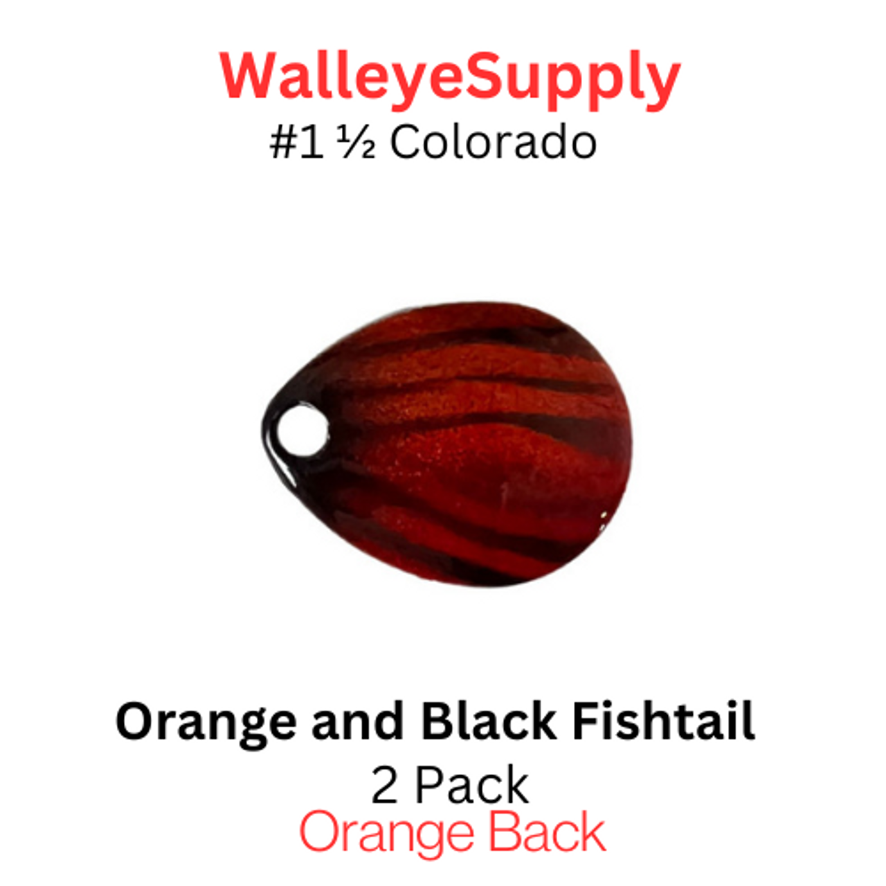 TOURNAMENT SERIES: #1.5 Colorado ORANGE and BLACK FISHTAIL