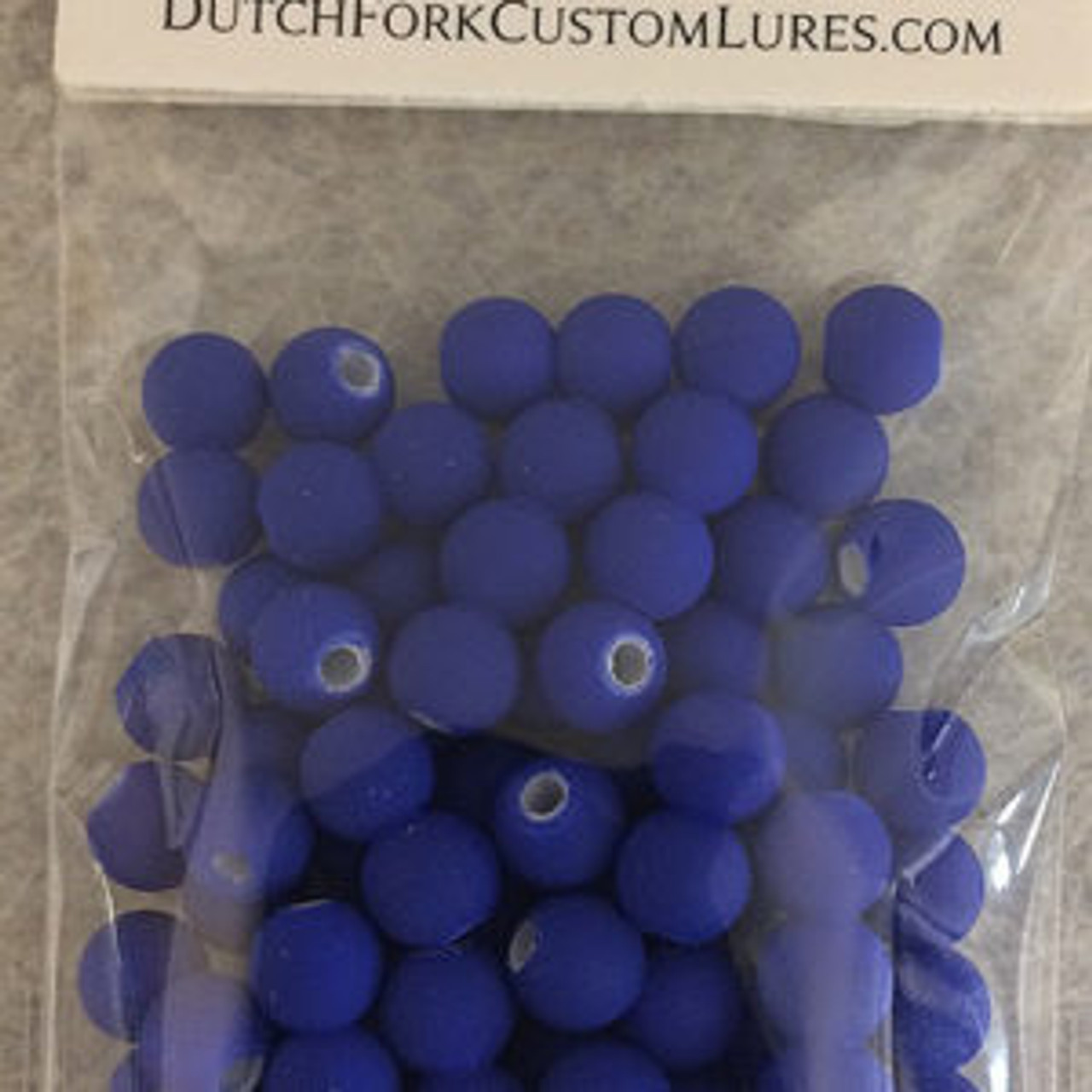6mm DUTCH FORK Neon Blue UV bead 