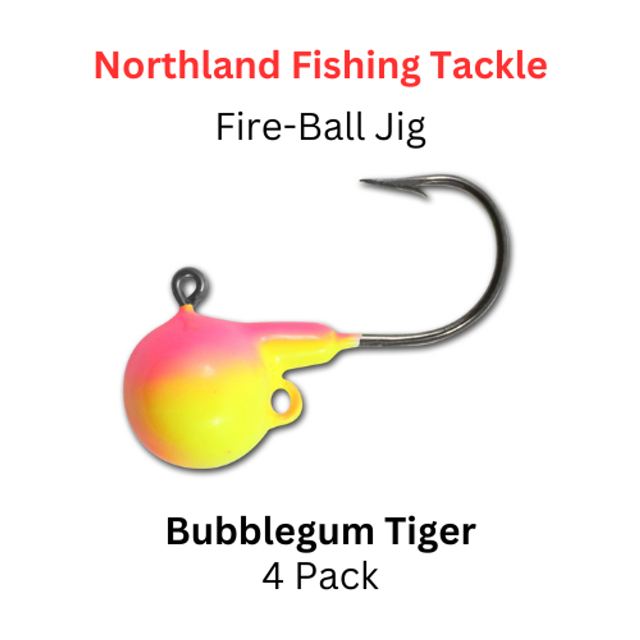 Northland Fishing Tackle: Fire-Ball Jig head 3/8oz bubblegum