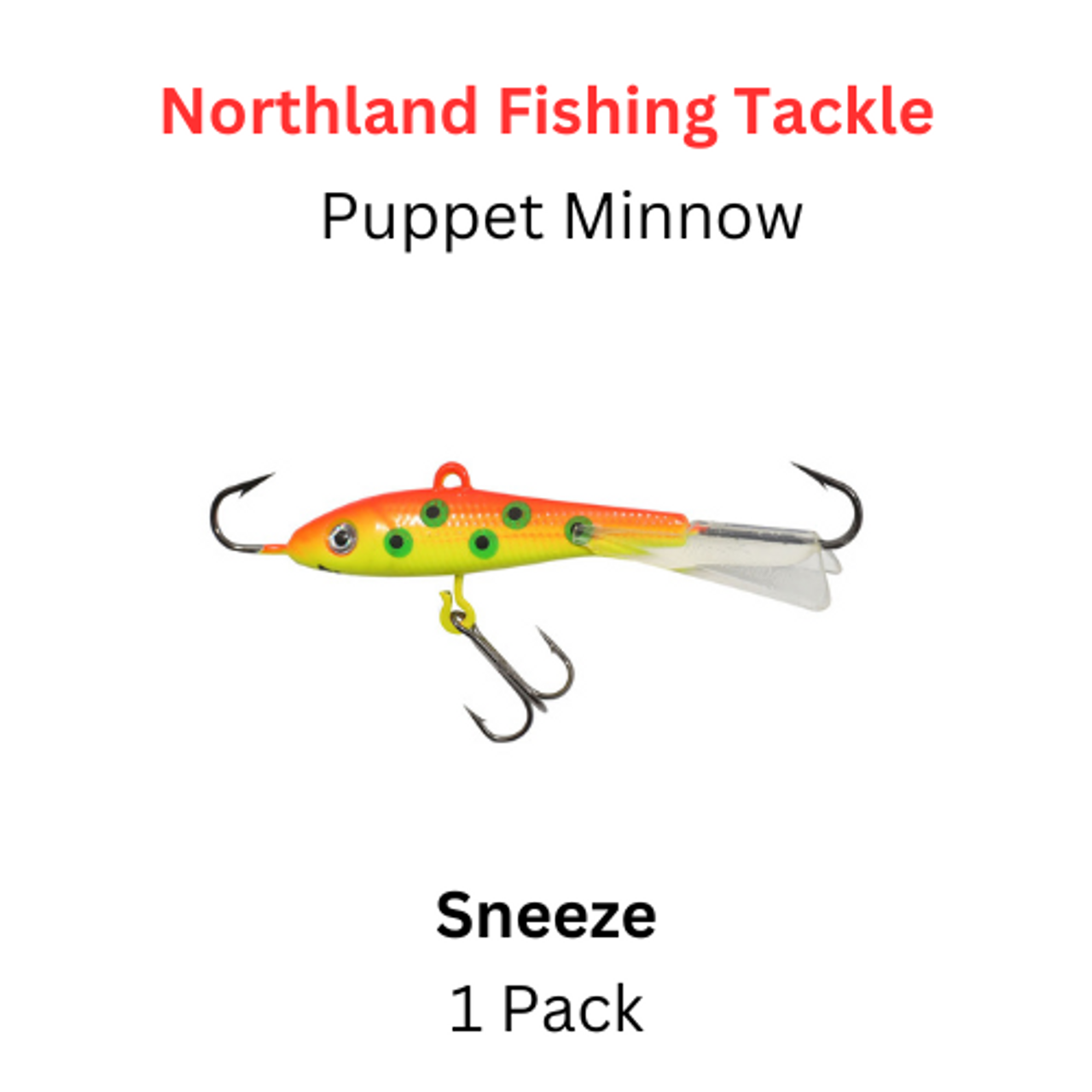 NORTHLAND FISHING TACKLE: 9/16 oz Puppet Minnow SNEEZE