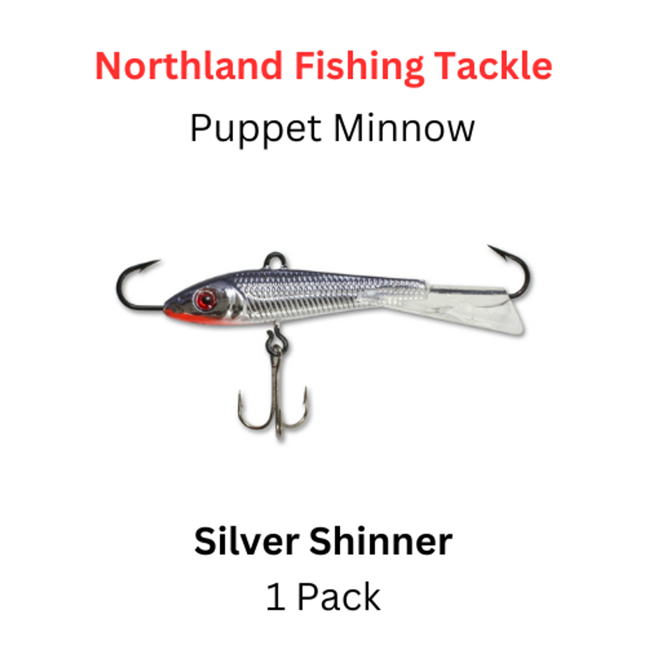 Northland Fishing Tackle: 9/16oz Puppet Minnow silver shiner