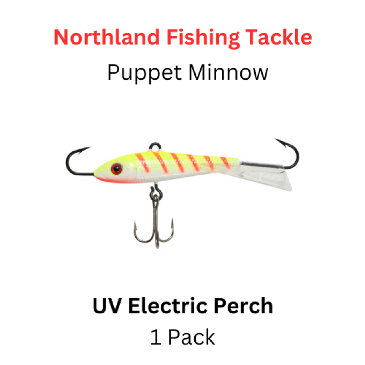 Northland Fishing Tackle: 1/8oz Puppet Minnow uv electric perch