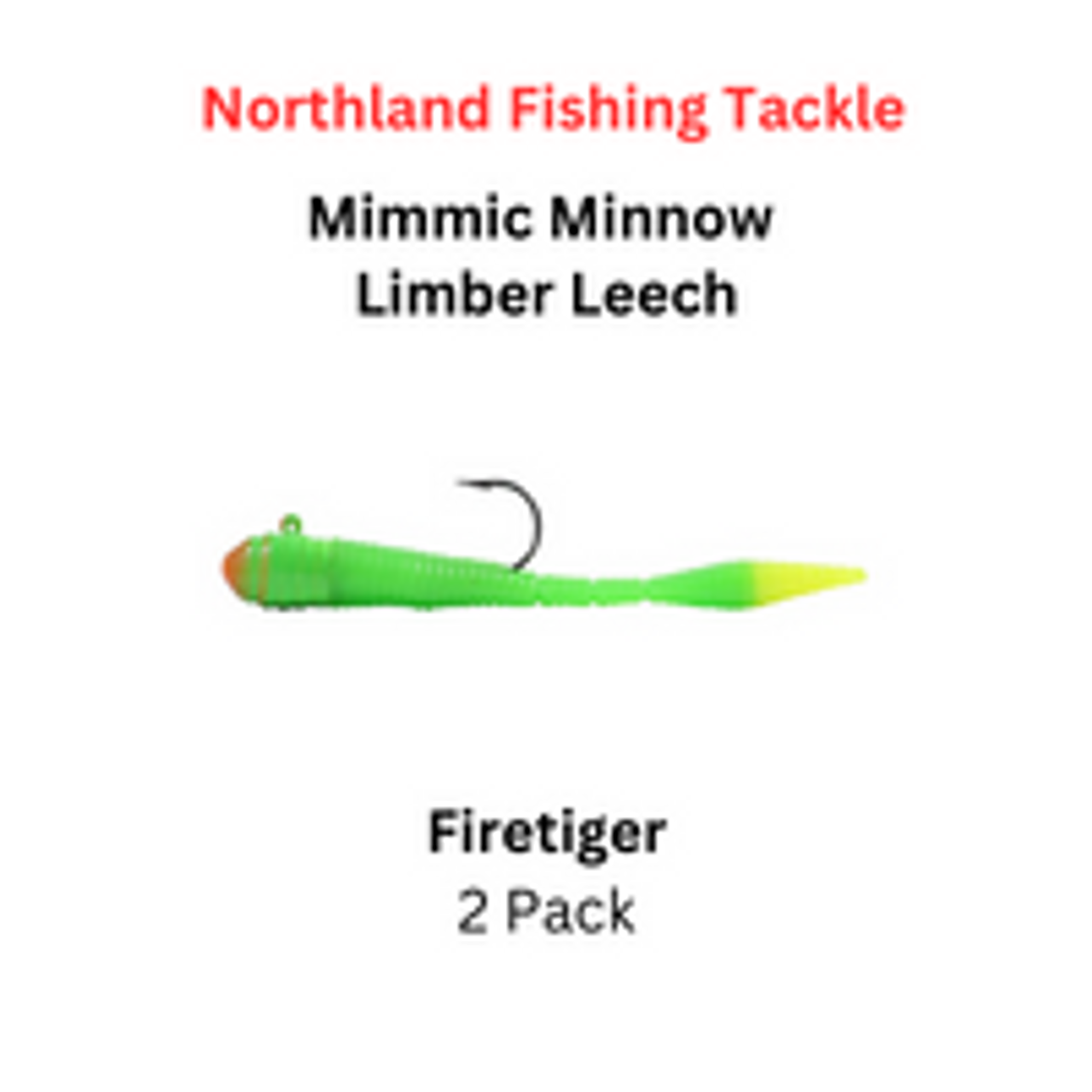 NORTHLAND FISHING TACKLE: 1/8 oz Limber Leech Firetiger