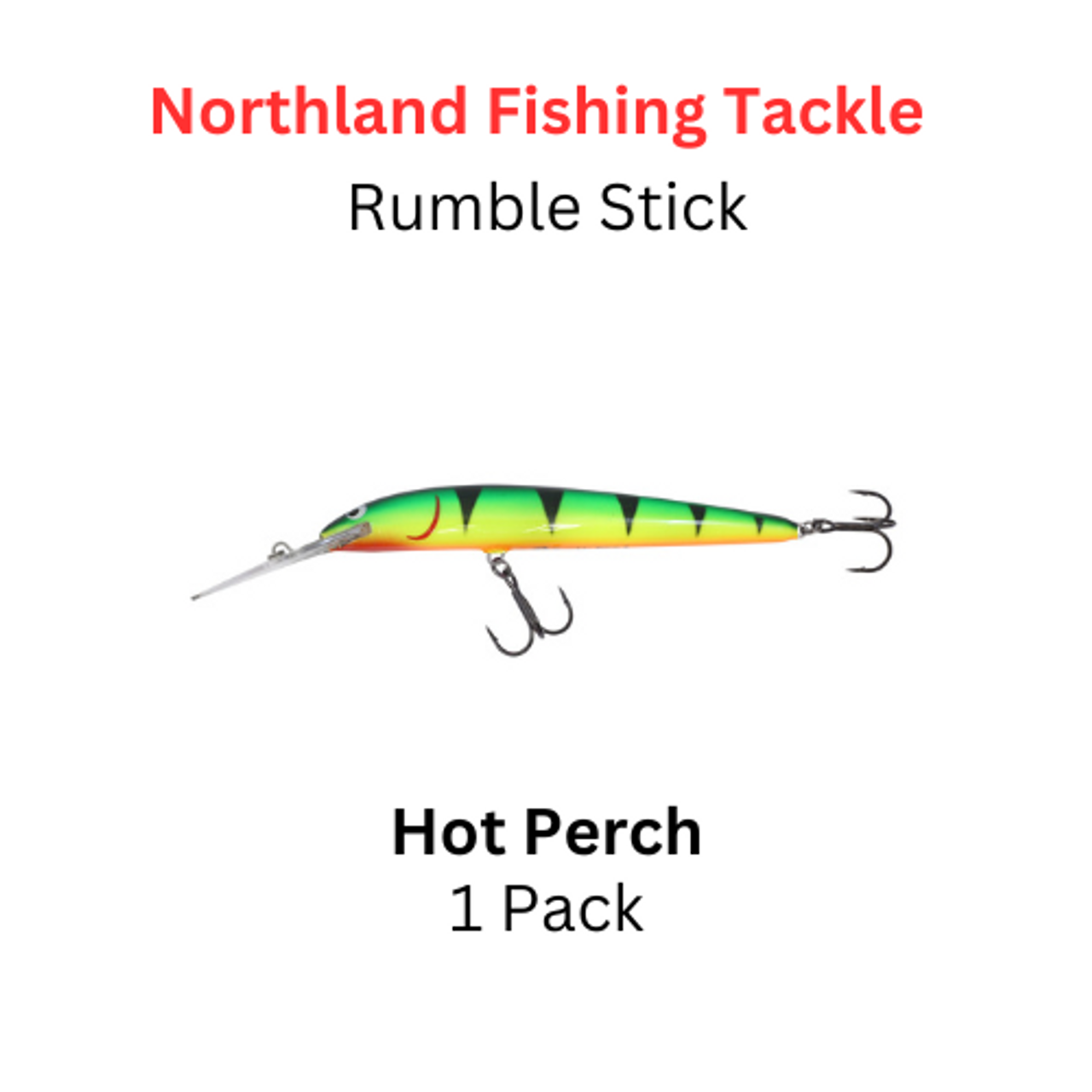 Northland Fishing Tackle Rumble stick crankbait size 4 HOT PERCH