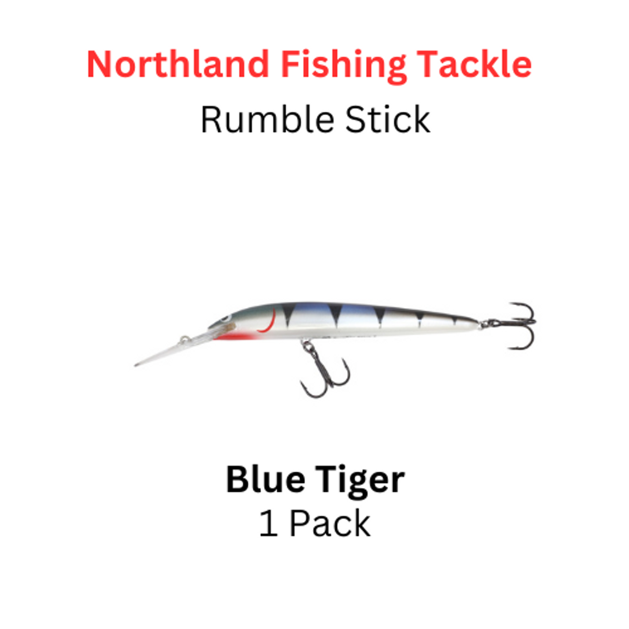Northland Fishing Tackle: Rumble stick crankbait size 5 Blue Tiger
