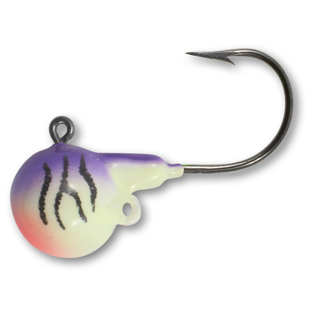 Jig styles found in this variety pack.
UV Purple Tiger