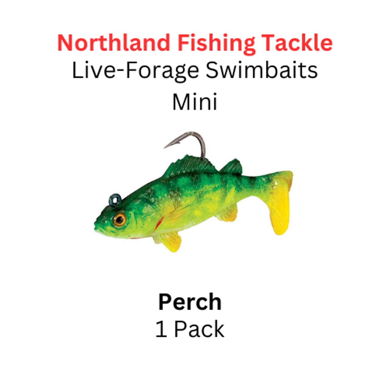 Northland Fishing Tackle: Live-Forage Baitfish Swimbait 1/4oz Perch