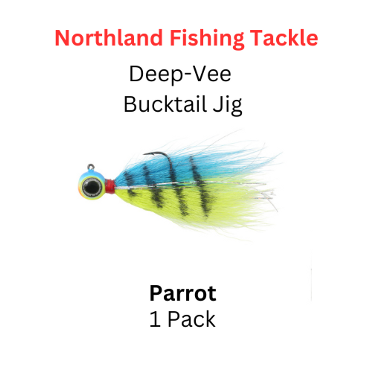 Northland Fishing Tackle: Deep-Vee Bucktail Jig 1/8oz Moonlight