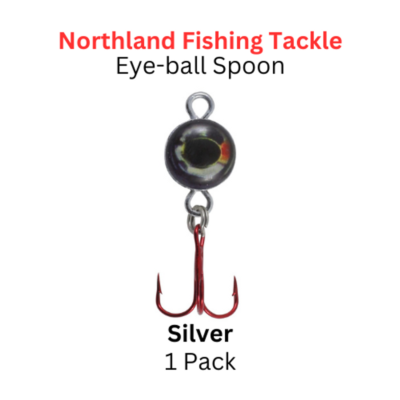 Northland Fishing Tackle: Eye-Ball Spoon 1/4oz Silver