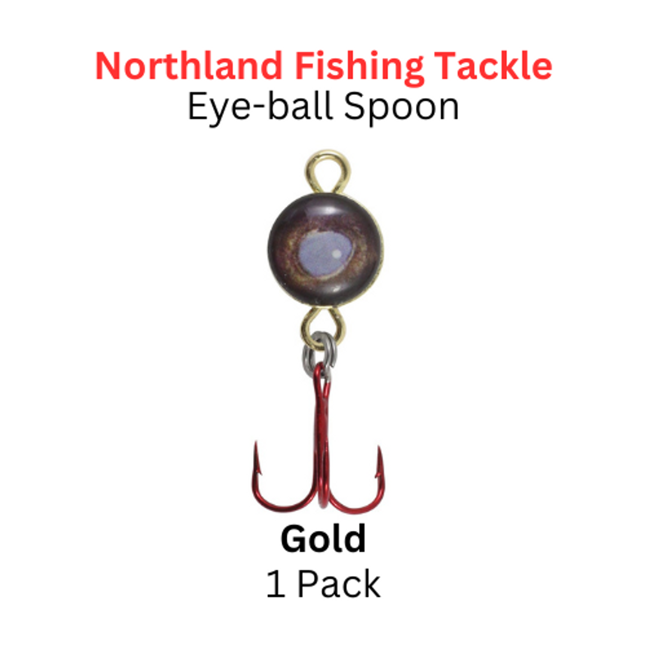 Northland Fishing Tackle: 1/40z Eye-Ball Spoon Gold