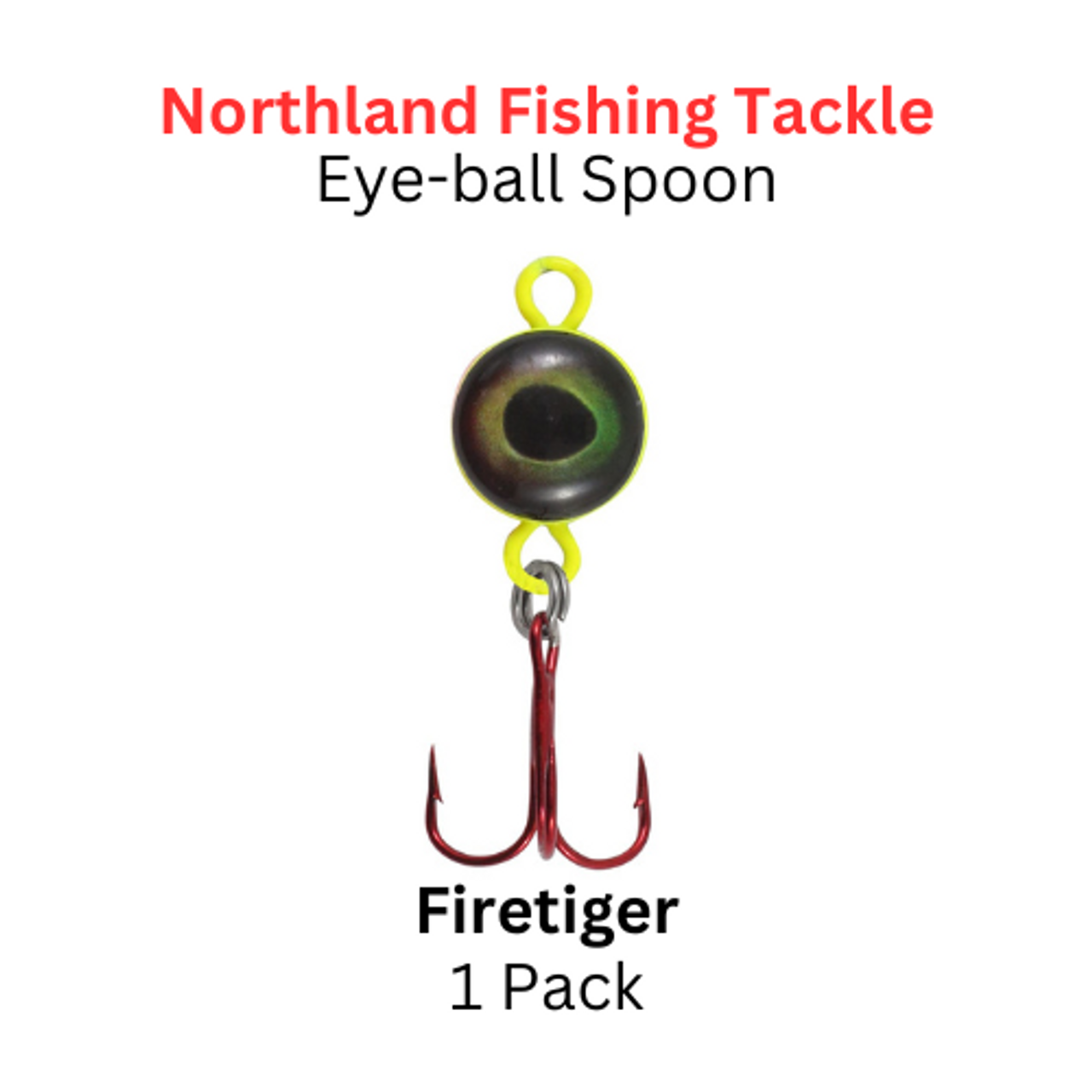 Northland Fishing Tackle: 1/40z Eye-Ball Spoon Firetiger