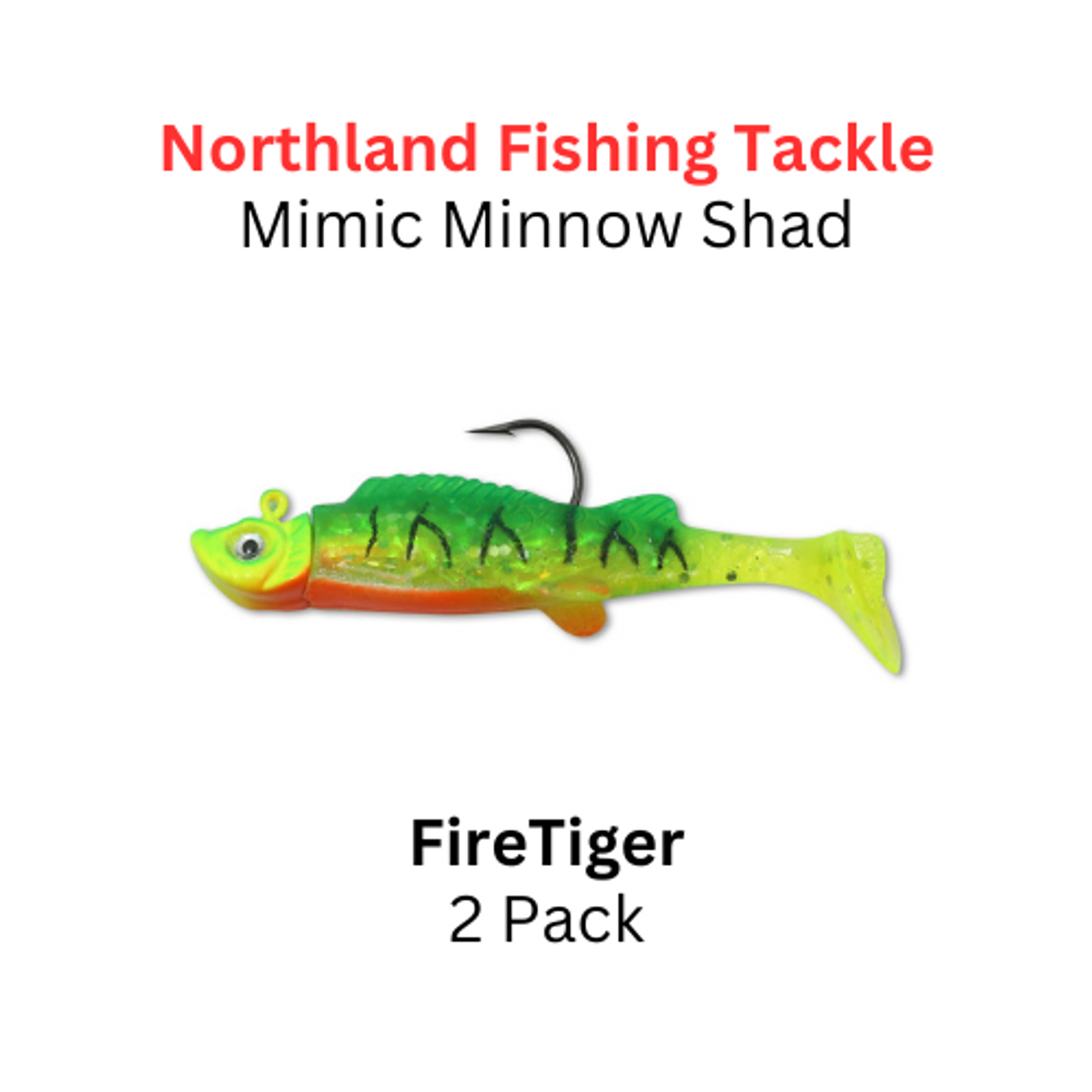 Northland Fishing Tackle 3/8oz Firetiger Mimic Minnow Shad