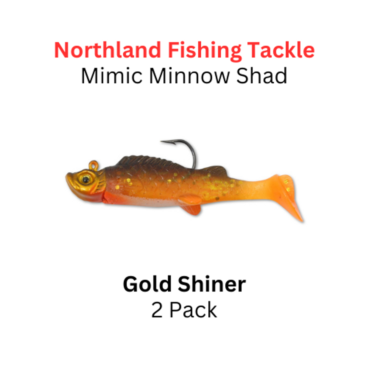 Northland Fishing Tackle 1/16oz Gold Shiner Mimic Minnow Shad